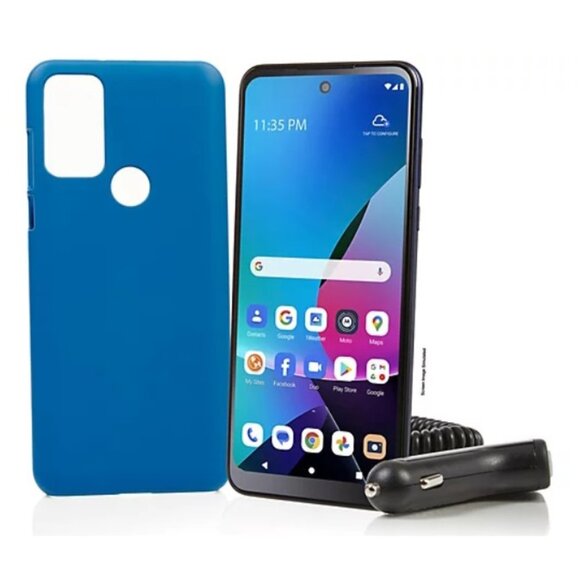 NEW Motorola Moto G Play Cell Phone 6.5" HD+ 4G LTE TRACFONE 32GB Blue XT2271DL - Picture 1 of 5
